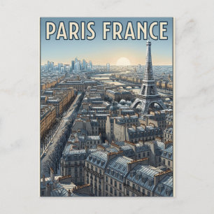 Paris Frankreich Reise Postkarte
