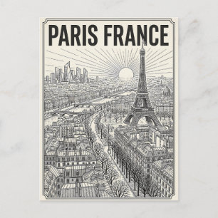 Paris Frankreich Reise Postkarte