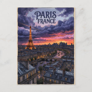 Paris Frankreich Reise Postkarte