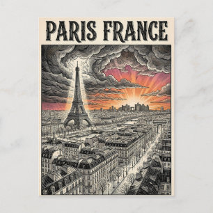 Paris Frankreich Reise Postkarte