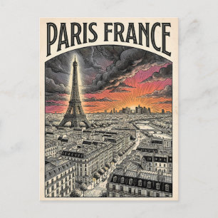 Paris Frankreich Reise Postkarte