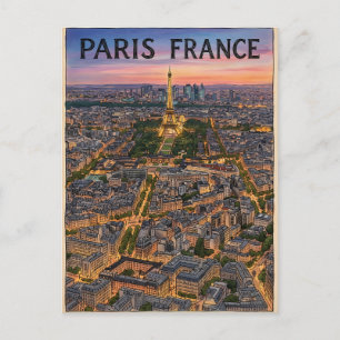 Paris Frankreich Reise  Postkarte