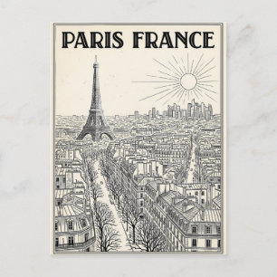 Paris Frankreich Reise Postkarte