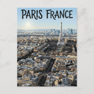 Paris Frankreich Reise Postkarte