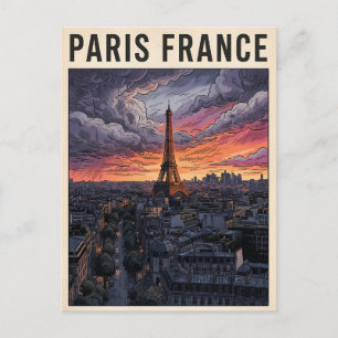 Paris Frankreich Reise Postkarte