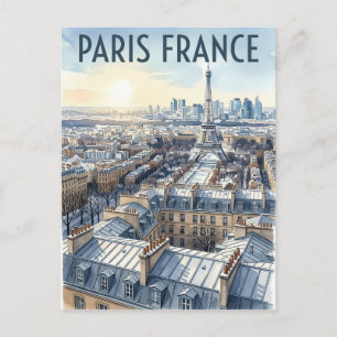 Paris Frankreich Reise Postkarte