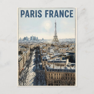 Paris Frankreich Reise  Postkarte
