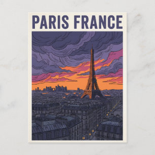 Paris Frankreich Reise Postkarte