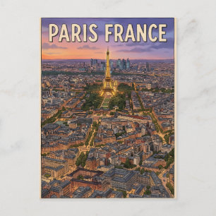 Paris Frankreich Reise Postkarte