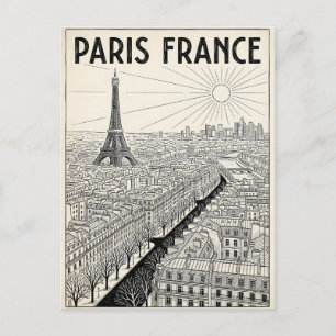 Paris Frankreich Reise Postkarte