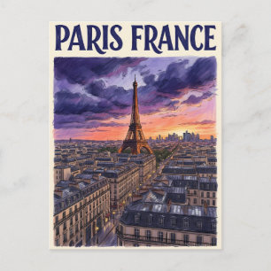 Paris Frankreich Reise Postkarte