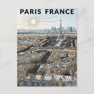 Paris Frankreich Reise Postkarte