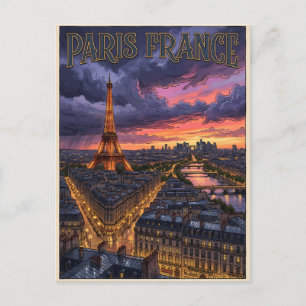 Paris Frankreich Reise Postkarte