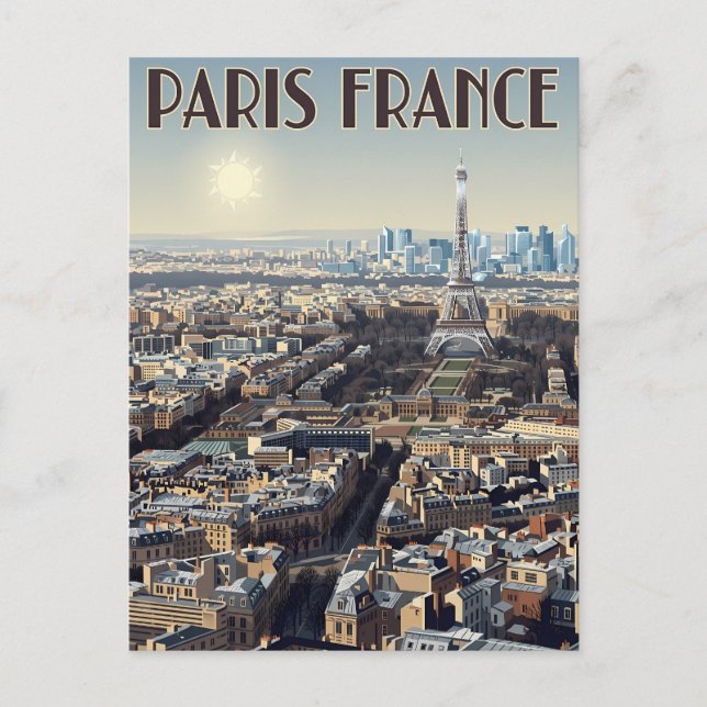 Paris Frankreich Reise  Postkarte (Vorderseite)