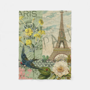 Paris Frankreich Reise Vintage Antike Kunstmalerei Fleecedecke