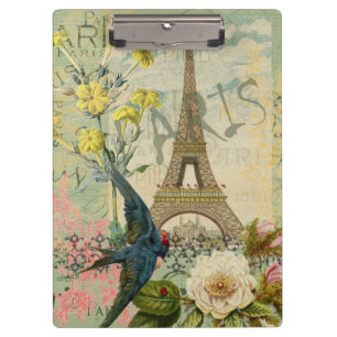 Paris Frankreich Reise Vintage Antike Kunstmalerei Klemmbrett