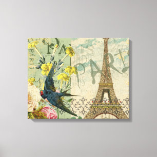Paris Frankreich Reise Vintage Antike Kunstmalerei Leinwanddruck