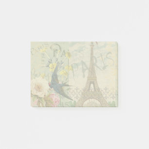 Paris Frankreich Reise Vintage Antike Kunstmalerei Post-it Klebezettel