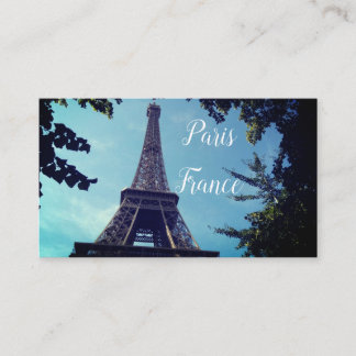Paris Frankreich, Reisebüro, französisches Visiten Visitenkarte