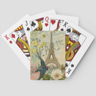 Paris Frankreich Reisen Vintag antike Malerei Spielkarten