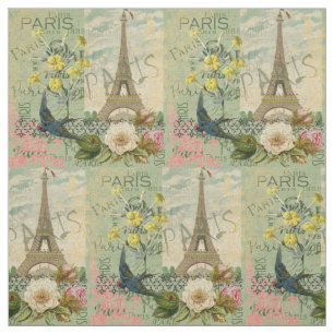 Paris Frankreich Reisen Vintag antike Malerei Stoff