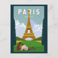 Paris Frankreich Retro Reise Kunst Vintage