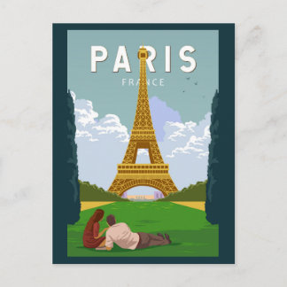 Paris Frankreich Retro Reisen Vintag Postkarte