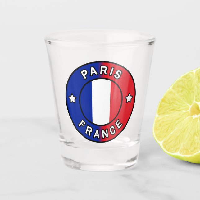 Paris Frankreich Schnapsglas (Vorderseite)