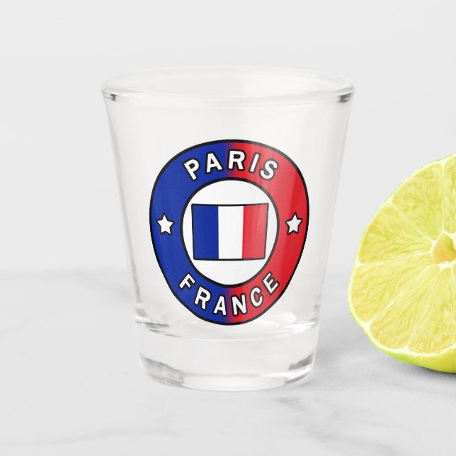 Paris Frankreich Schnapsglas (Vorderseite)