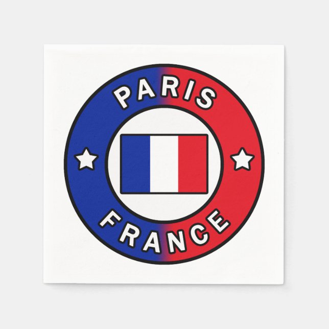 Paris Frankreich Serviette (Vorderseite)