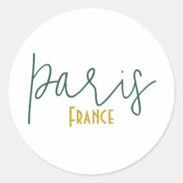 Paris, Frankreich Souvenir Aufkleber