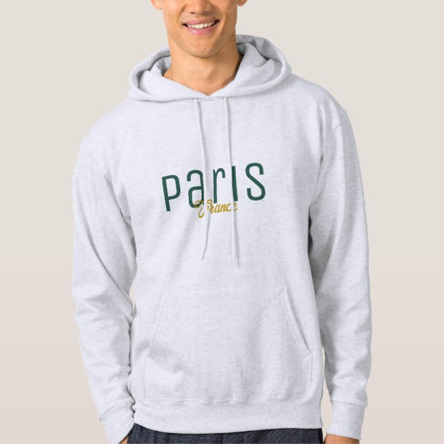 Paris, Frankreich Souvenir Hoodie (Vorderseite)