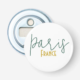 Paris, Frankreich Souvenir Knopfdosenöffner Flaschenöffner