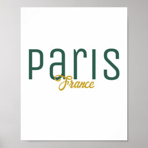 Paris, Frankreich Souvenir Poster
