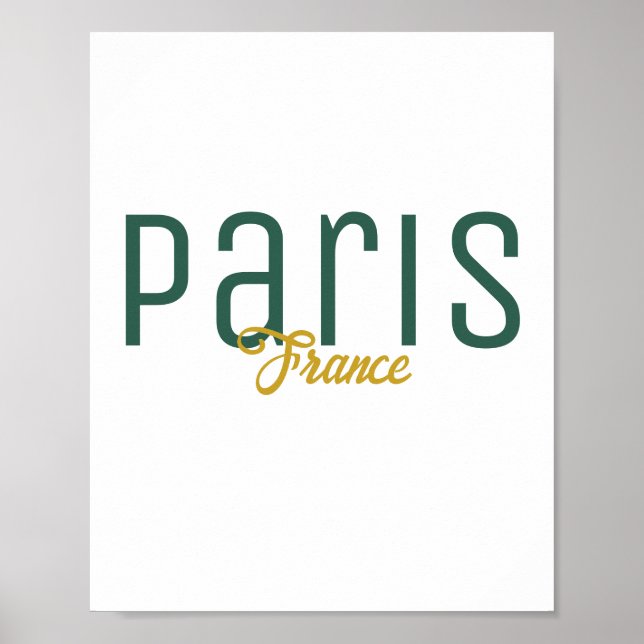 Paris, Frankreich Souvenir Poster (Vorne)