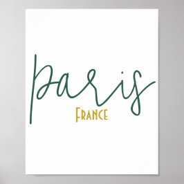 Paris, Frankreich Souvenir Poster