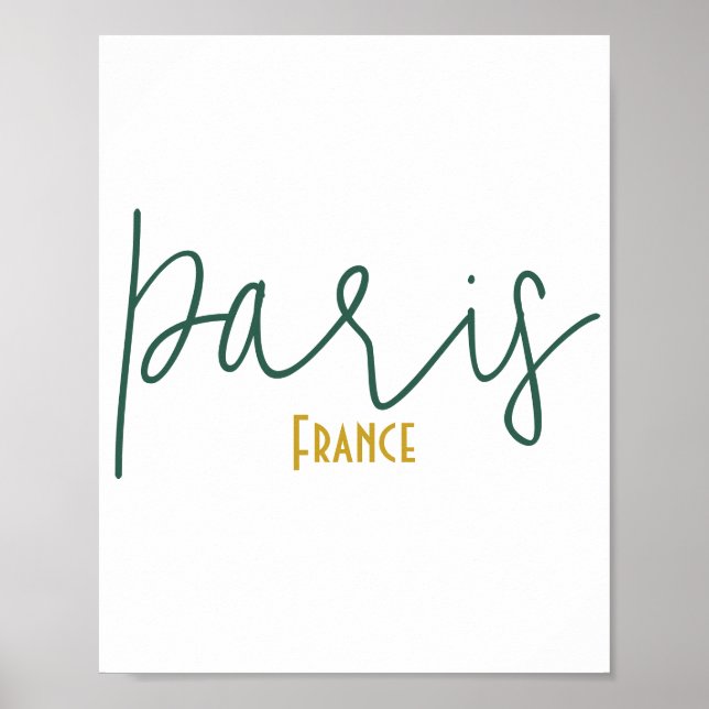 Paris, Frankreich Souvenir Poster (Vorne)