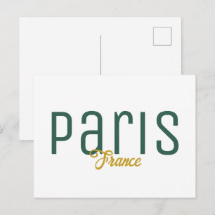 Paris, Frankreich Souvenir Postkarte