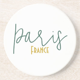 Paris, Frankreich Souvenir Sandstein-Set für Geträ Getränkeuntersetzer