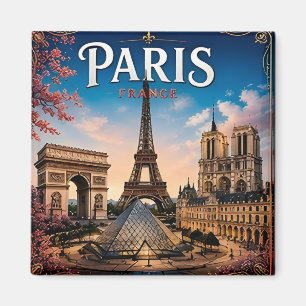 🧲 Paris Frankreich Souvenir Von Ihrer Europareise Magnet