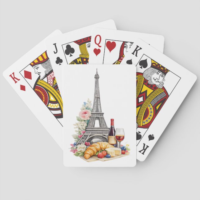 Paris Frankreich Spielkarten (Rückseite)