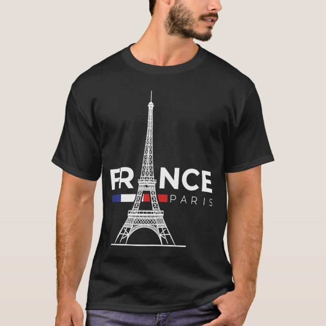 Paris Frankreich Stadt Liebe Eiffelturm Europa T-Shirt (Vorderseite)