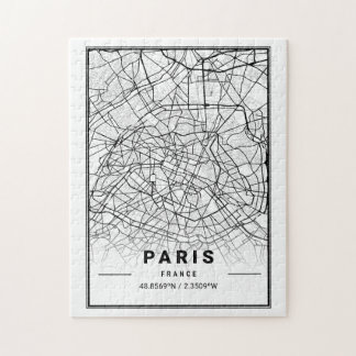 Paris - Frankreich - Stadt | Modernes Minimalistis Puzzle