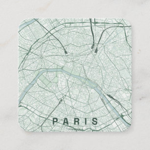 Paris Frankreich Stadtführer Karte Minimalistische
