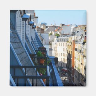 Paris-Frankreich-Straßen von Dach aus Magnet