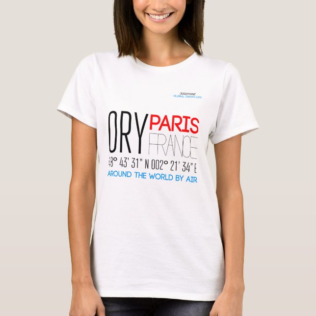 Paris, Frankreich T-Shirt (Vorderseite)