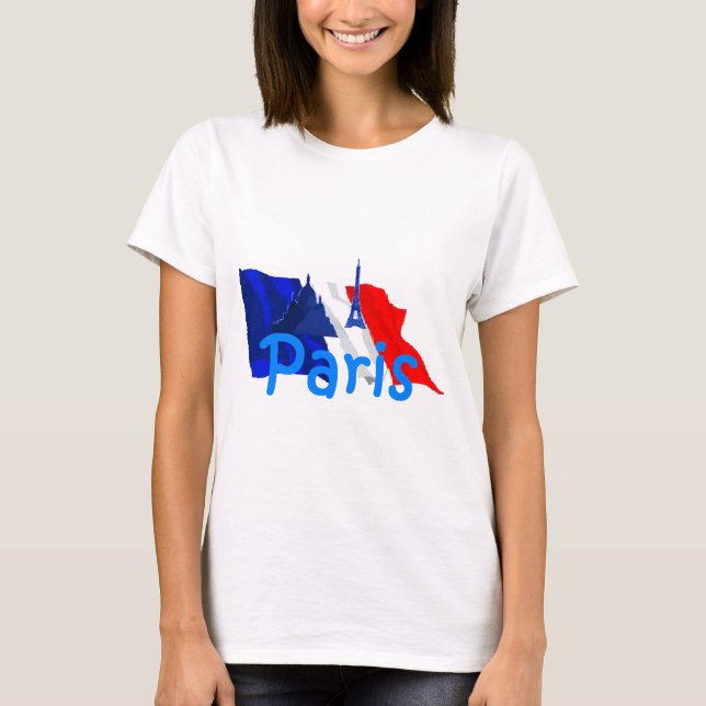 Paris Frankreich T-Shirt (Vorderseite)