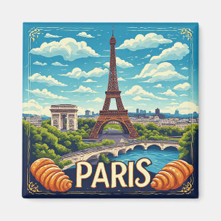 🧲 Paris Frankreich Urlaubserinnerung Für Weltreis Magnet