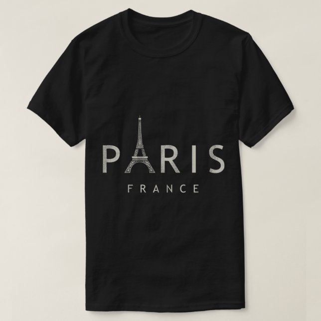 Paris - Frankreich Vintag T-Shirt (Design vorne)