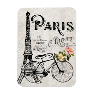Paris, Frankreich - Vintage Magnet
